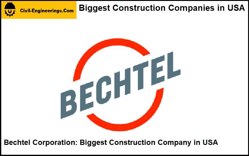 Bechtel Corporation marked as Rank No. 1 Construction Company in USA